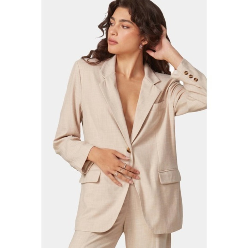 Lola Jeans Diana CP Beige Blazer NWT